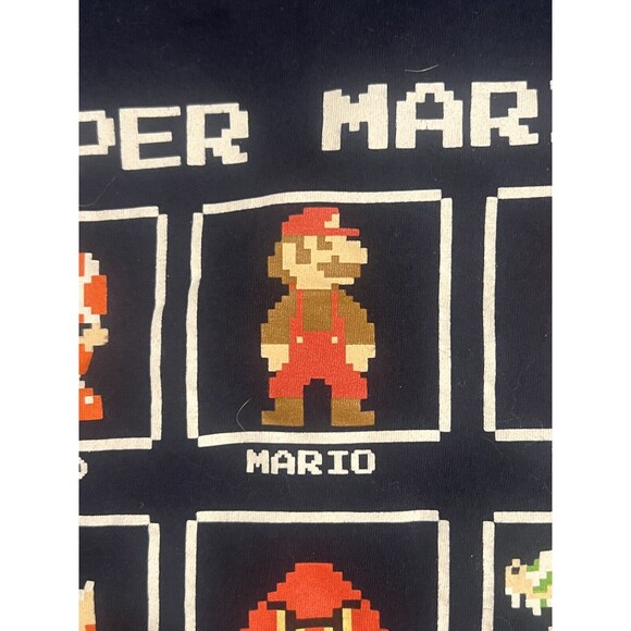 Super Mario Bros T-Shirt Tee Mens Nintendo Luigi Peach Toad Characters 8 Bit 3X - Picture 4 of 14